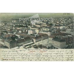   1905 – View of Zagreb. Colored photo sheet, postcard. (2791626)