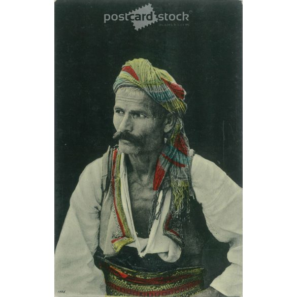 1909 – Turkish farmer. Colored photo sheet, postcard. (2791627)