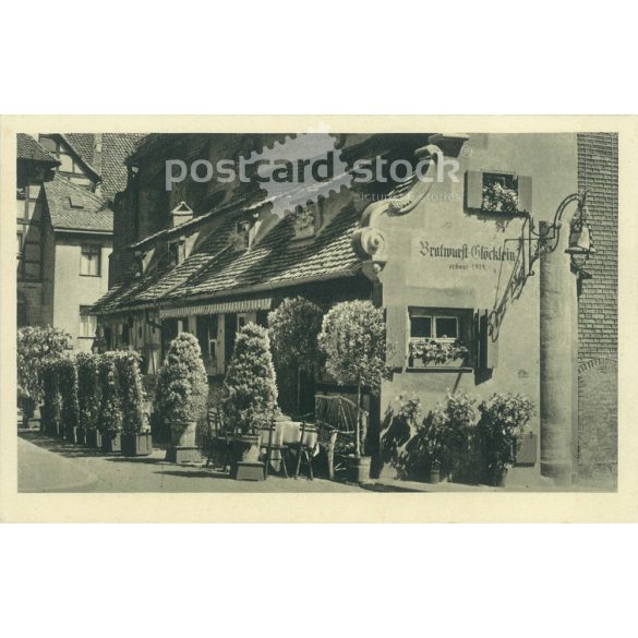 Nuremberg, Sausage Bell, was built in 1313. Photo sheet, postcard. (2791639)