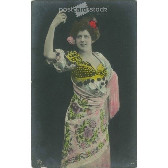 1908 – Romantic postcard. Colored photo sheet. (2791666)