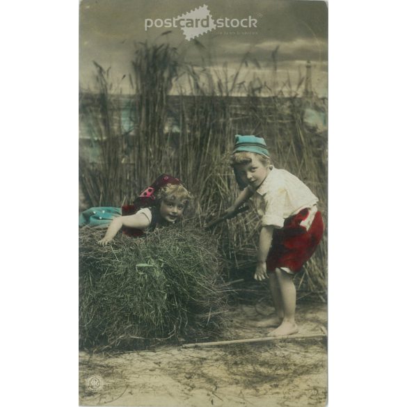 1907 – Romantic postcard. Colored photo sheet. (2791670)