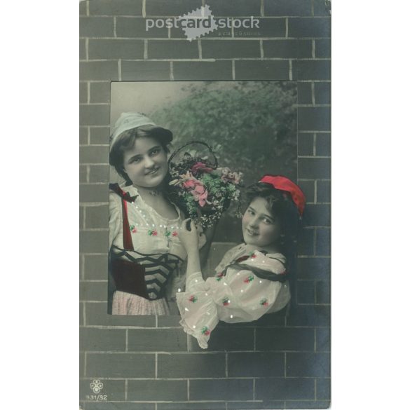 1908 – Romantic postcard. Colored photo sheet. (2791673)