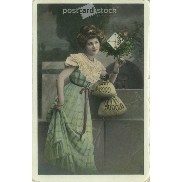 Romantic postcard. Colored photo sheet. (2791706)