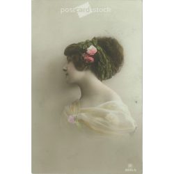 1912 – Romantic postcard. Colored photo sheet. (2791721)