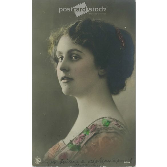 1912 – Romantic postcard. Colored photo sheet. (2791727)