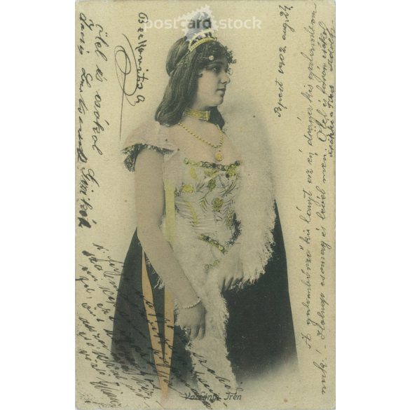 1902 – Actress Irén Varsányi. Colored photo sheet, postcard. (2791744)