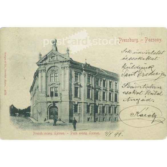 1899 – Bratislava. Slovakia. Black and white photo sheet, postcard. (2791761)