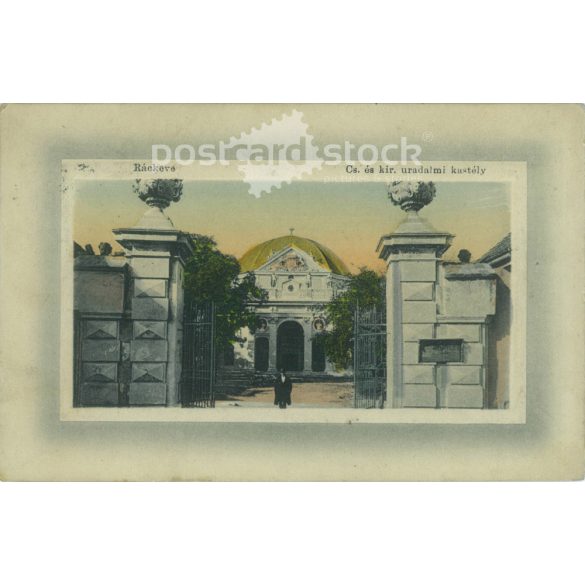 1911 – Ráckeve. Imperial and royal manor house. Colored photo sheet, postcard. (2791764)