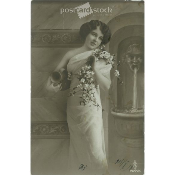 1915 – Romantic postcard. Photo sheet. (2791773)