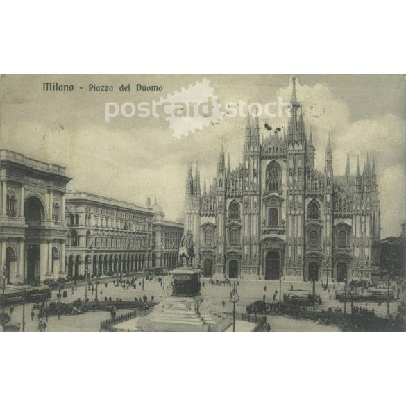 1913 – Milan. Piazza del Duomo. Postcard, photo sheet. (2791781)