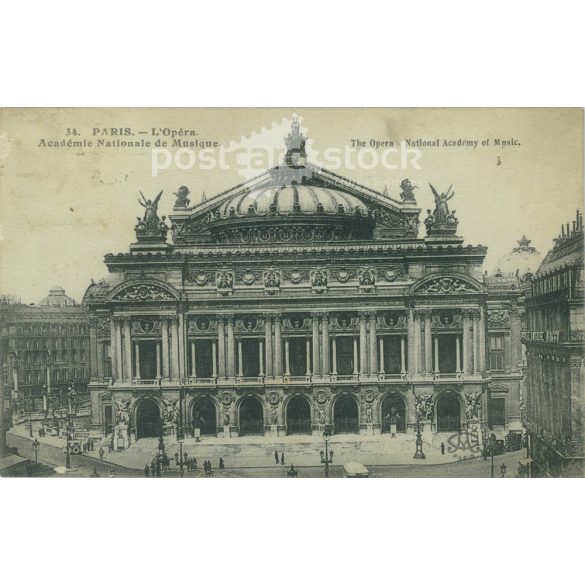 1931 – Paris. The Opera, National Academy of Music. Postcard, photo sheet. (2791784)