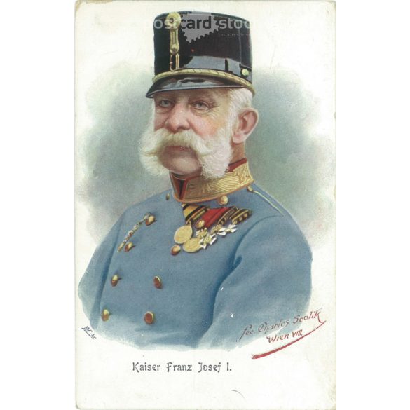 Emperor Franz Joseph I of Austria. Postcard, lithography. (2791822)