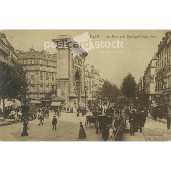 1909 – Paris, Saint-Denis Boulevard. Postcard, photo sheet. (2791856)