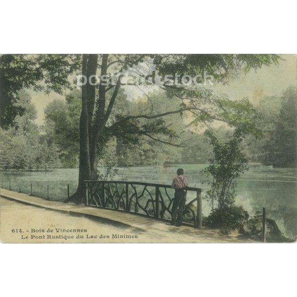 1910 – Lake Minimes in Paris. Postcard, colored photo sheet. (2791860)