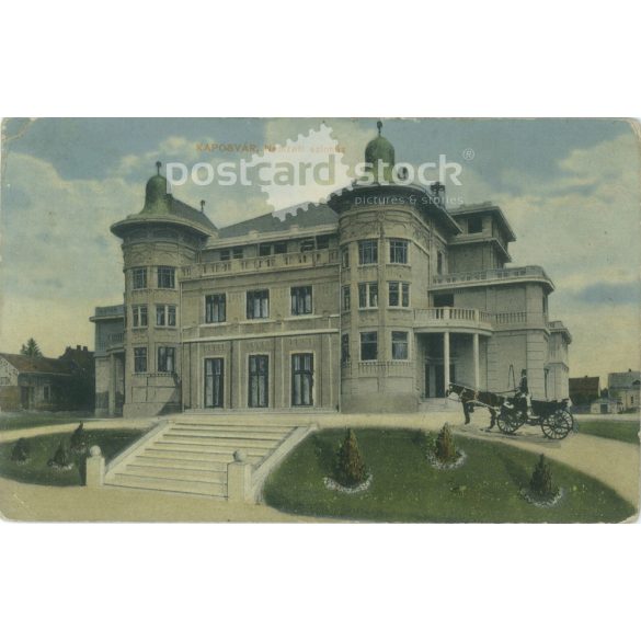 1911 – Kaposvár. National Theatre. Colored photo sheet, postcard. (2792057)