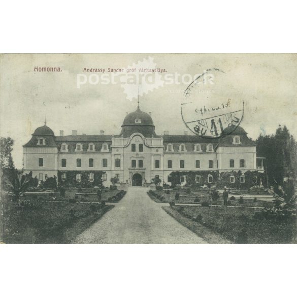 1914 – Homonna. The castle of Count Sándor Andrássy. Black and white photo sheet, postcard. (2792078)