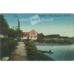   1913 – Nyíregyháza. Salt lake spa. Colored photo sheet, postcard. (2792082)