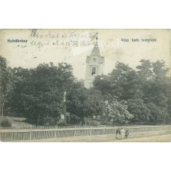   1921 – Nyírábrány. Roman Catholic Church. Black and white photo sheet, postcard. (2792083)