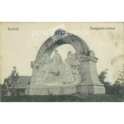   1921 – Szolnok. Damjanich statue. Black and white photo sheet, postcard. (2792084)