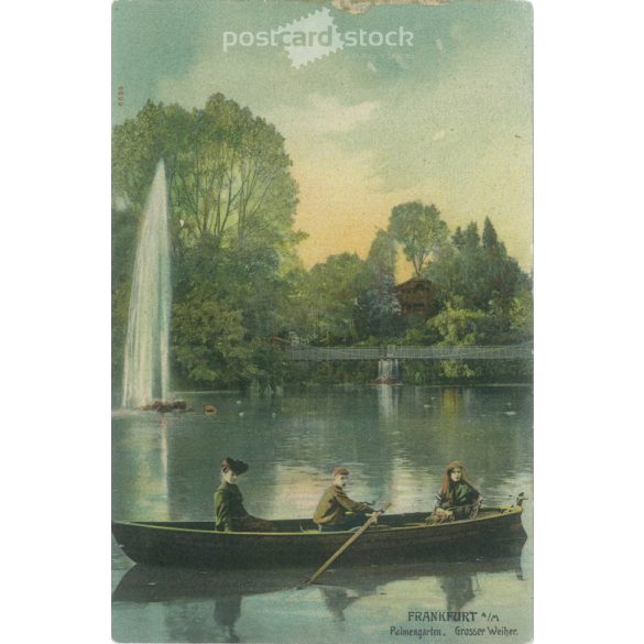 Early 1900s – Frankfurt, Palm Garden. Colored photo sheet, postcard. (2792128)