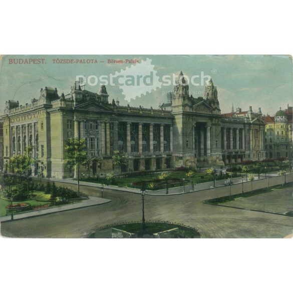 1908 – Budapest, Stock Exchange Palace. Colored photo sheet, postcard. (2792131)