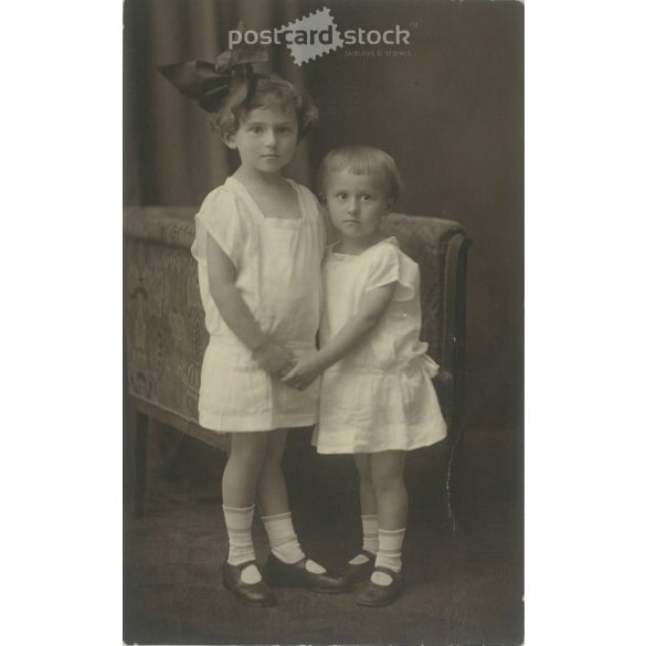 1910s. A pair of brothers. Photofilm, the work of Transsylvania Rt. Black and white photo sheet, postcard. (2792153)