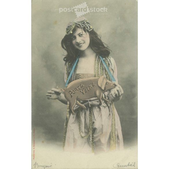 1900 – French, cheerful photo magazine. Published by BERGERET & Cie NANCY. Colored photo sheet, postcard. (2792272)