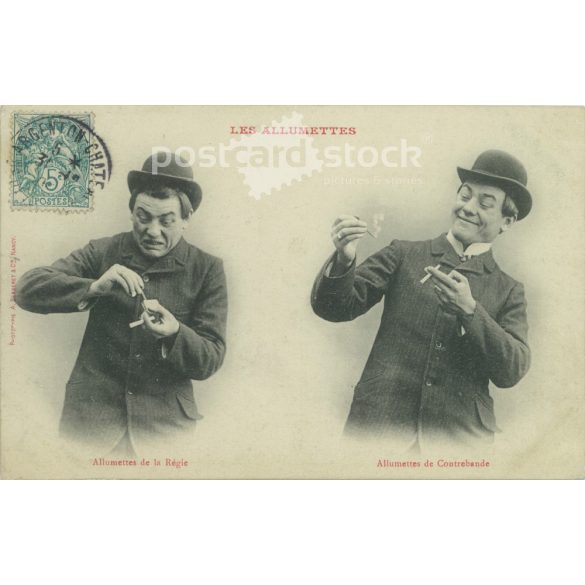 1908 – French, cheerful photo magazine. Published by BERGERET & Cie NANCY. Photo sheet, postcard. (2792274)