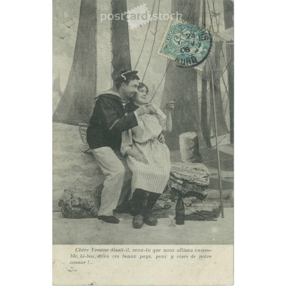 1906 – French, cheerful photo sheet, postcard. (2792320)