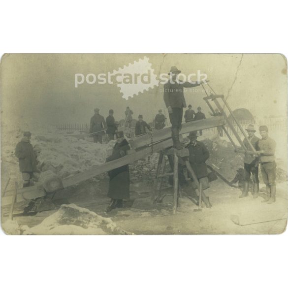 1910s. Construction somewhere in Vas county. Postcard, photo sheet. (2792327)