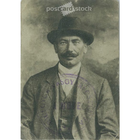 Early 1900s. Ferenc Regner’s photo, Diósgyőr, iron factory stamp. The creator of the image is unknown. The photo was taken in Hungary. Original paper image. (2792354)