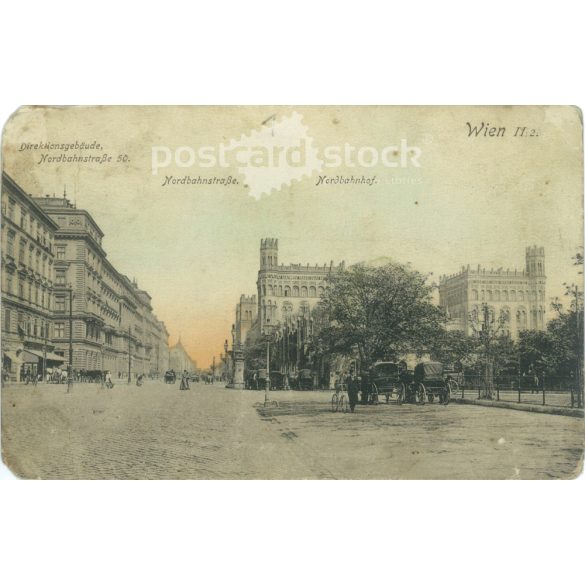 1916 – Vienna, Nordbahnhof. Colored photo sheet, old postcard. (2792363)