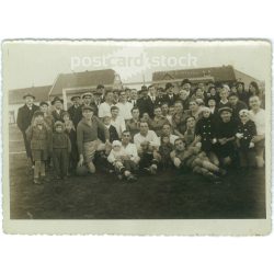   1930s. Hungary. Country football team. The creator of the picture and the identity of the people on it are unknown. Black and white original paper image, old photo. (2792544)