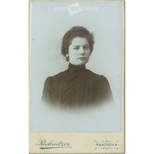 The work of Károly Rechnitzer’s photography studio. Early 1900s. Pančova, Serbia. Studio photo by Katharine Kernweis. Old photo, business card, CDV photo. (2792575)