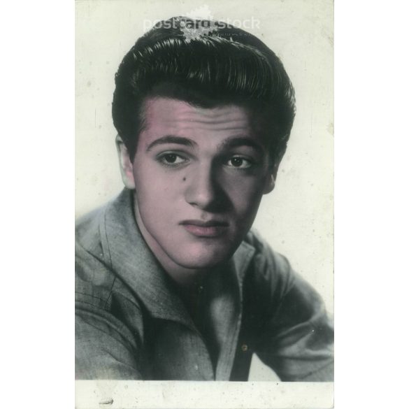 Tommy Sands is an American pop singer and actor. Original paper image. Old photo. Colored photo sheet, old postcard. (2792614)