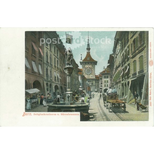 Berne. Photo on paper, reproduction of a colored photo, old postcard, print. (2792697)