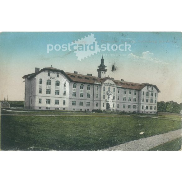 1920s. Kőszeg. National Railway Association Orphanage. Old photo. Photo on paper, reproduction of a colored photo, old postcard, print. (2792717)