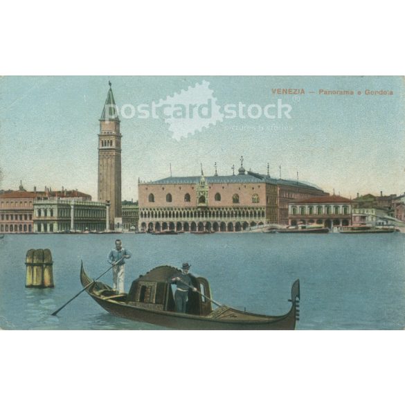 1910 – Venice. Original paper image. Old photo. Colored photo sheet, old postcard, print. (2792748)